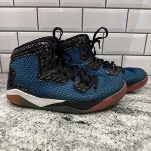 Nike Air Jordan Spike Forty Mens 10 Ya-Dig 2015 Pink Blue Tennis Shoe Street